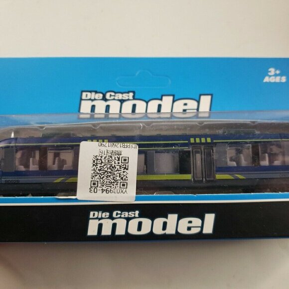 t.na Die Cast Mini Model Train, West Train No.90029 Blue - Picture 2 of 3